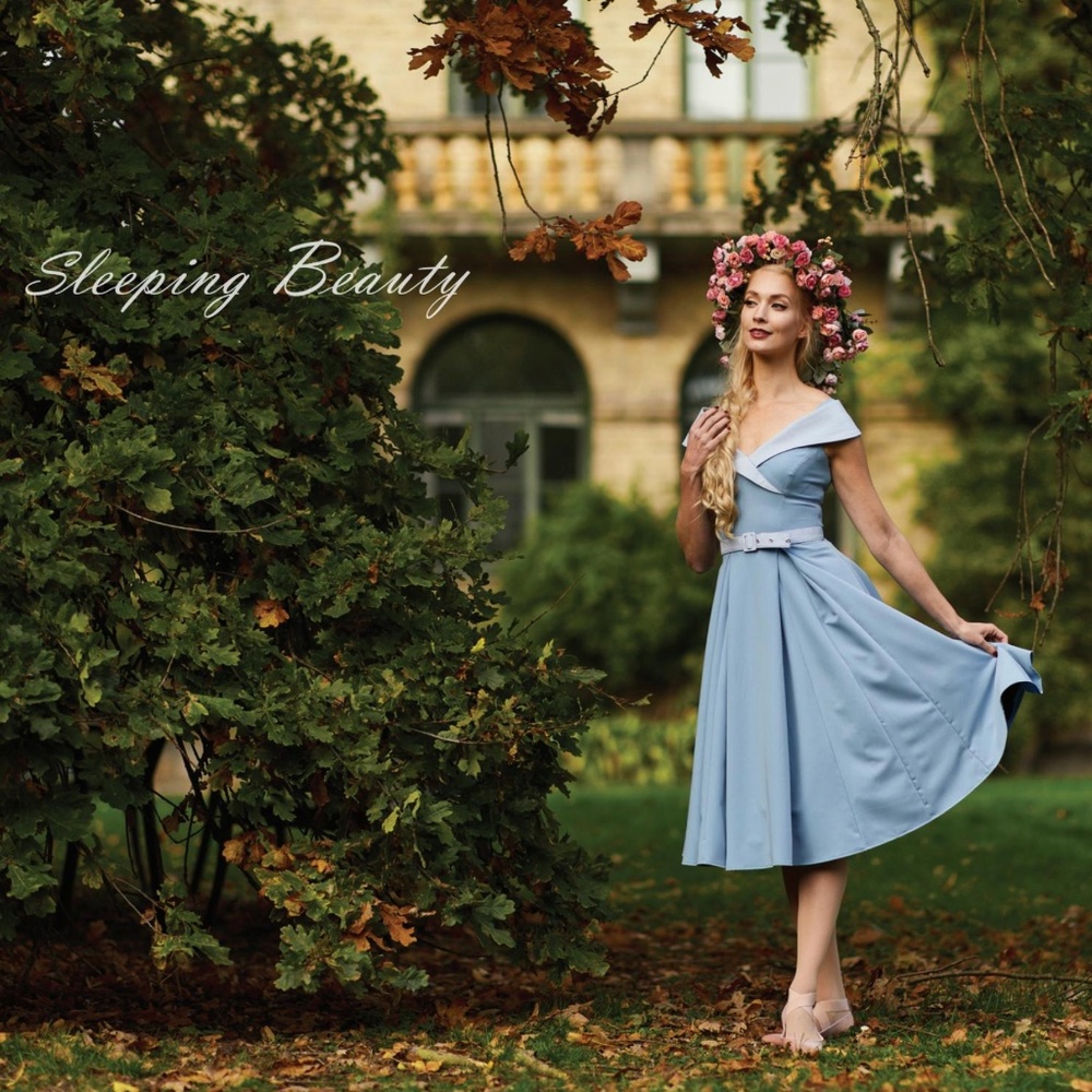 Miss Candyfloss Lisbeth-Regina Two Tone Swing Dress